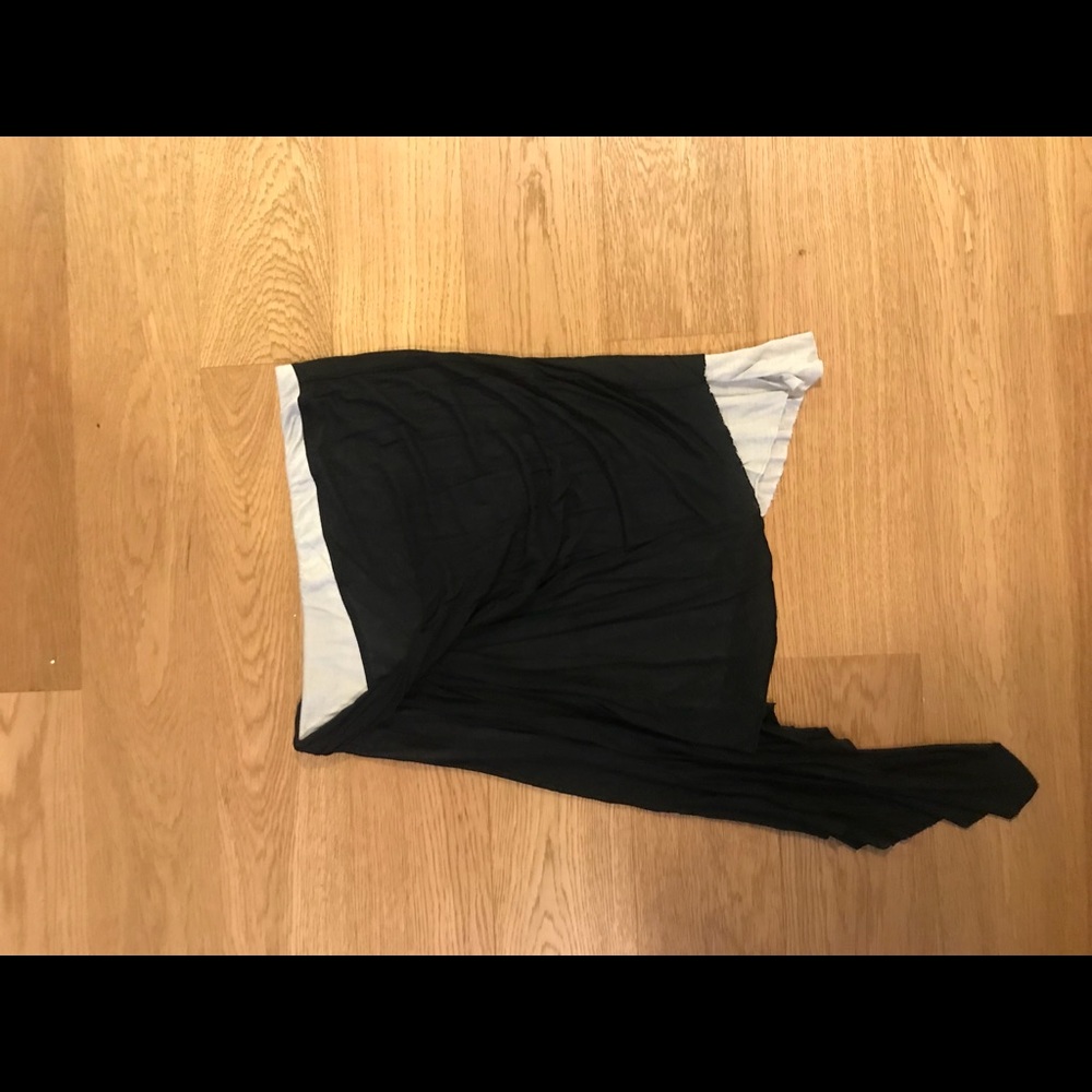 Helmet Lang Asymmetrical Jersey Skirt